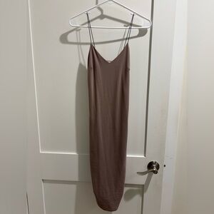 CHARLOTTE RUSSE taupe long dress
